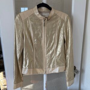 Doncaster Gold Leather Jacket